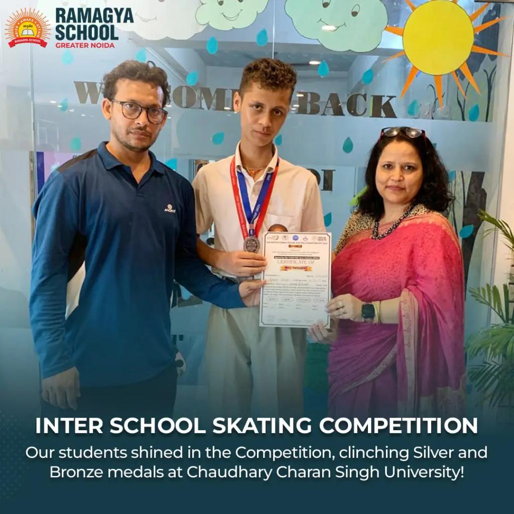 Awards & ACHIEVEMENTS Inter School Skating Competition at Chaudhary Charan Singh University