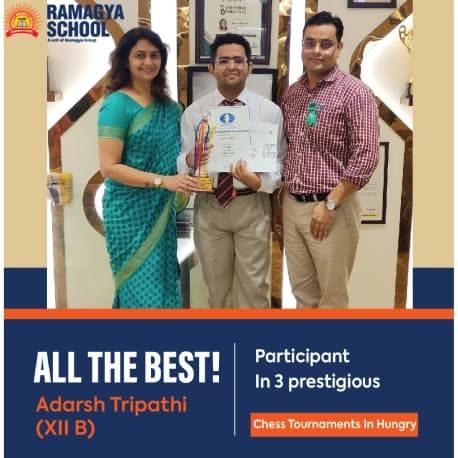 ACHIEVEMENTS Adarsh Tripathi Participant In 3 prestigious Chess Tournaments In Hungry